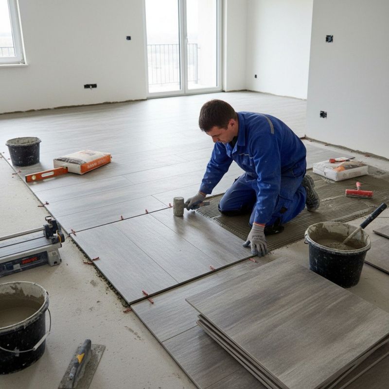Tile Floor Installation detail